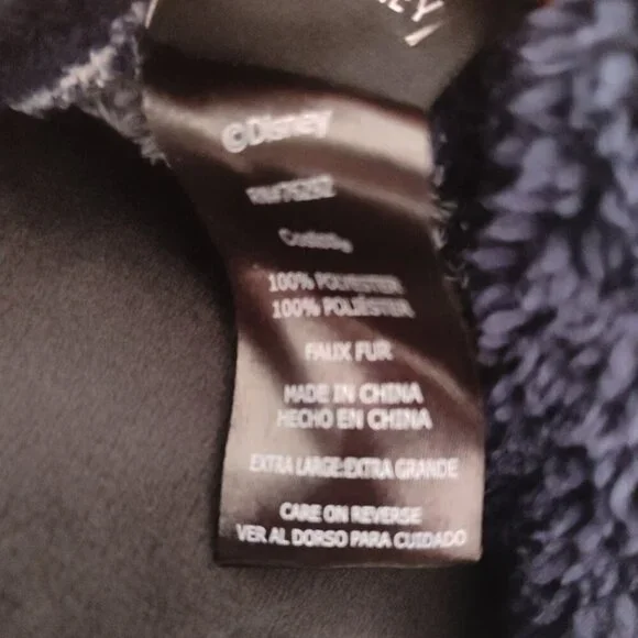 Disney Micky Mouse Fleece Women's Pullover Top Size Extra Large Grey and Blue - Picture 8 of 8